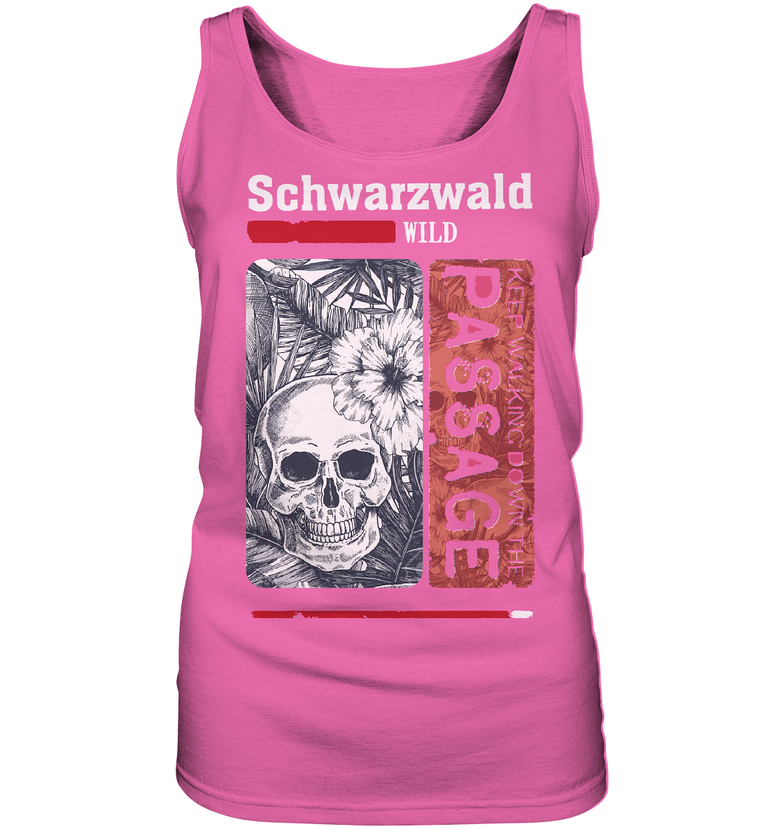 Schwarzwald Wild Passage Skull | Damen Tank-Top