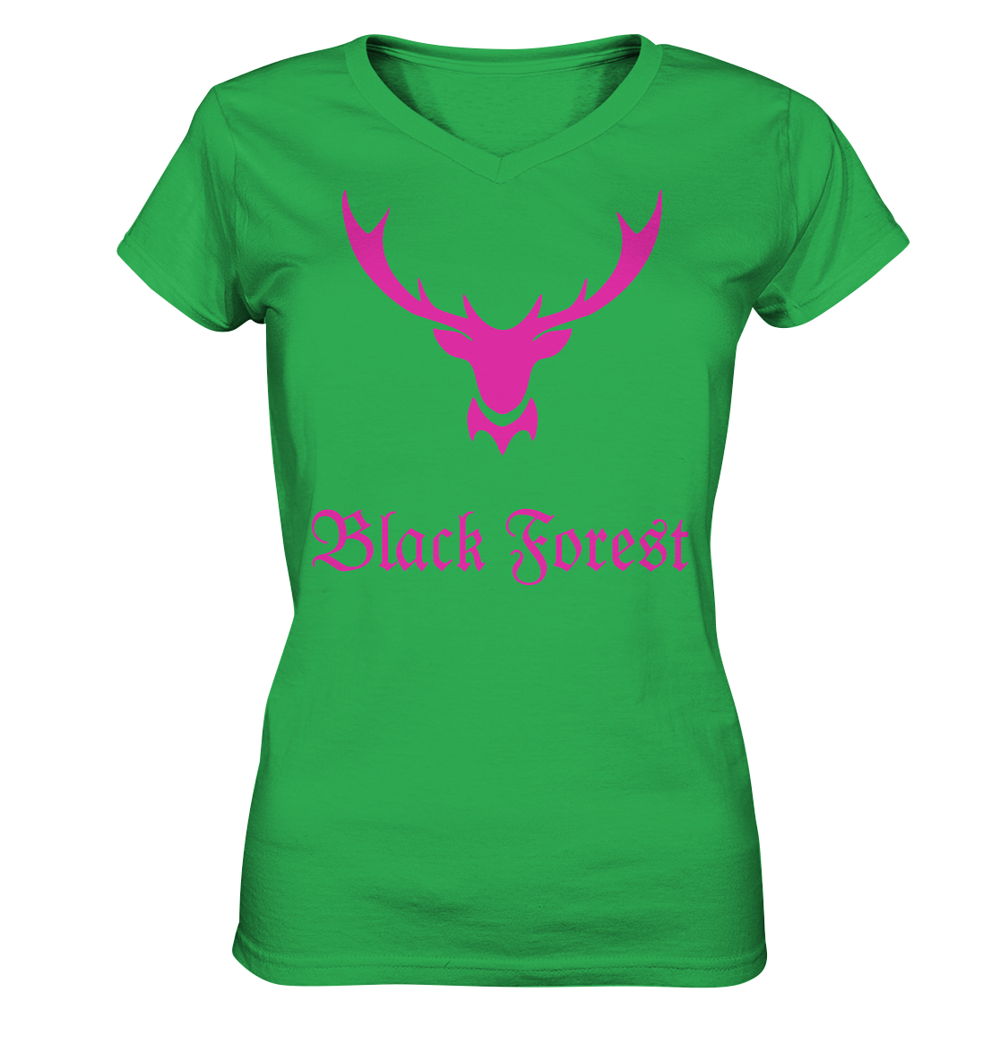 Black Forest Hirschgeweih | Damen V-Neck Shirt