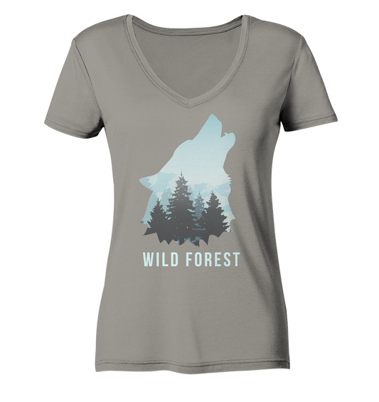 Wild Forest | - Ladies V-Neck Shirt