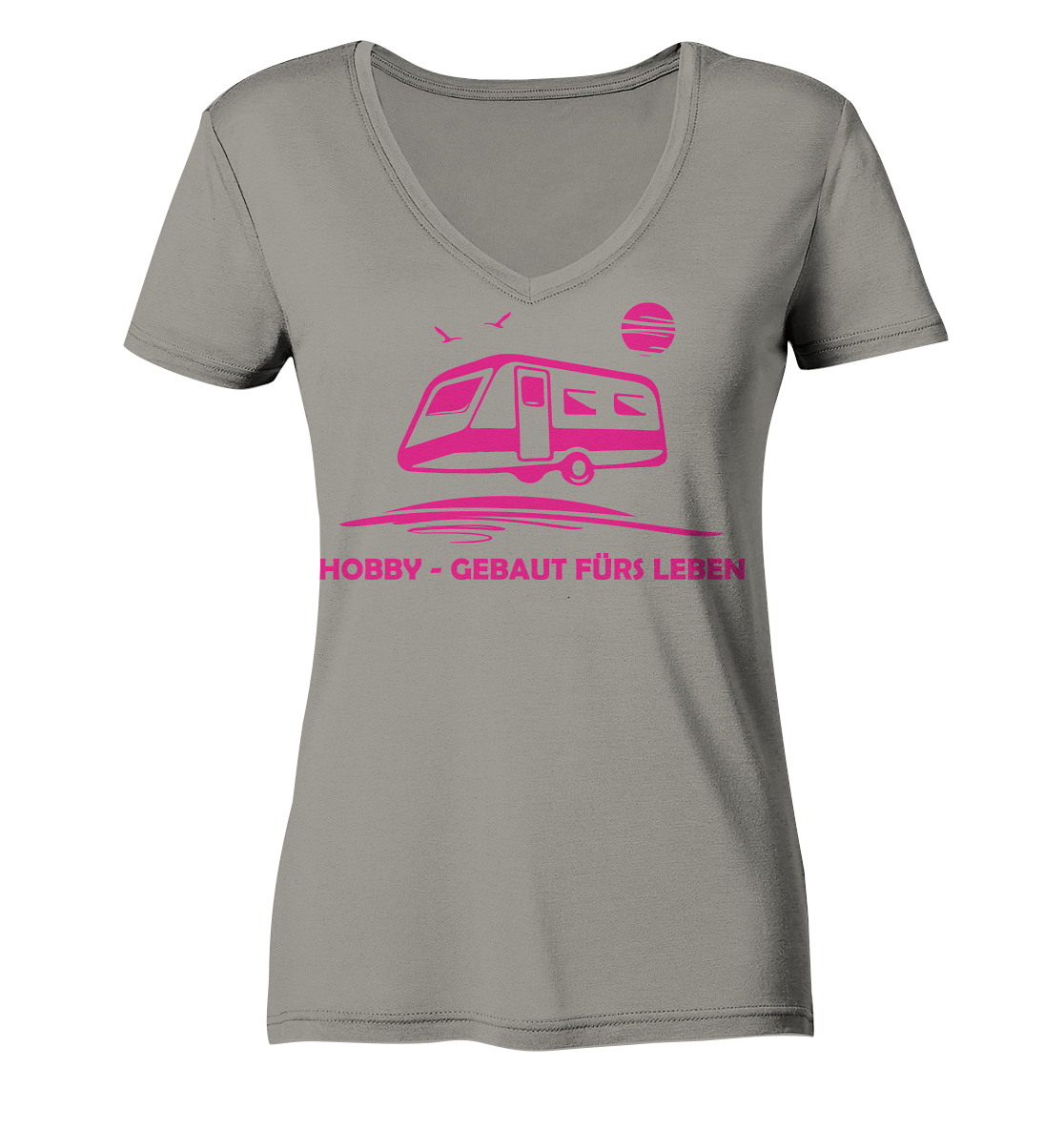 Camping Queen Wohnwagen | Damen V-Neck Shirt