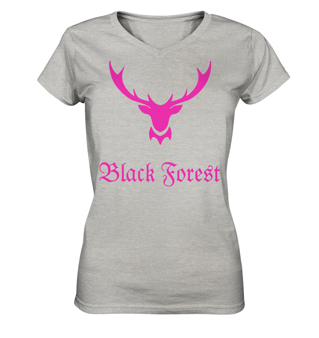 Black Forest Hirschgeweih | Damen V-Neck Shirt