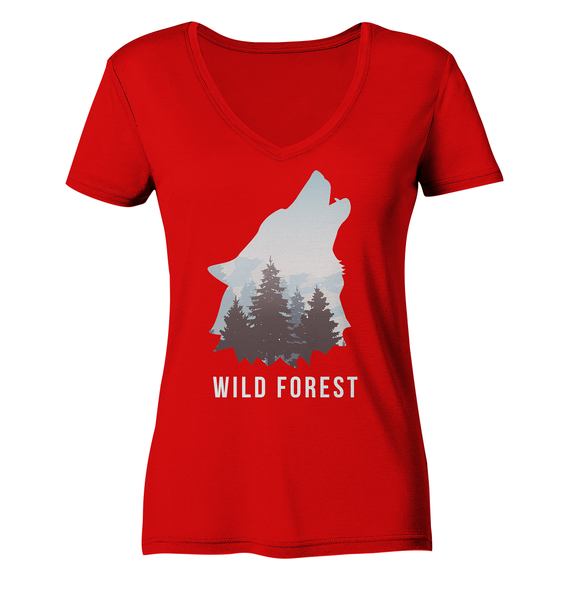 Wild Forest | - Ladies V-Neck Shirt