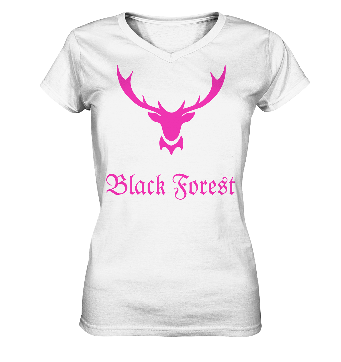 Black Forest Hirschgeweih | Damen V-Neck Shirt