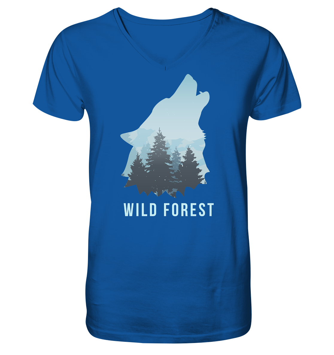 Wild Forest | - Mens Organic V-Neck Shirt