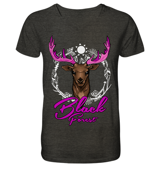 Black Forest Hirsch | Organic T-Shirt V-Neck