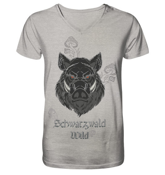 Schwarzwald Wild | Herren Bio V-Neck Shirt Organic