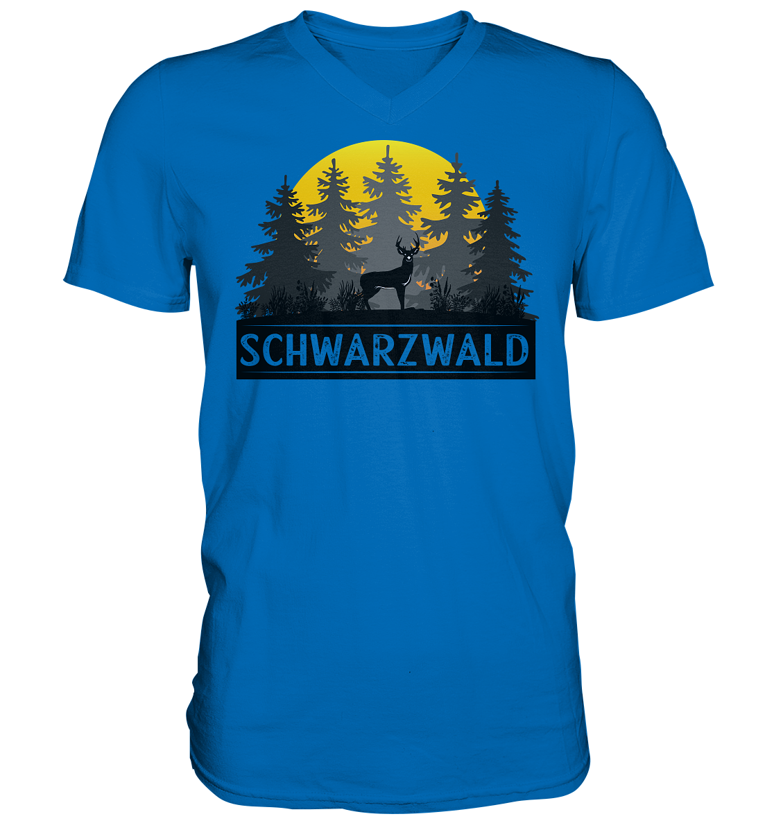 Schwarzwald Sonnenuntergang | Herren V-Neck Shirt