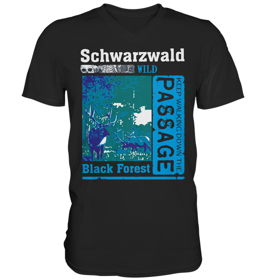 Schwarzwald Wild Passage | Herren V-Neck Shirt