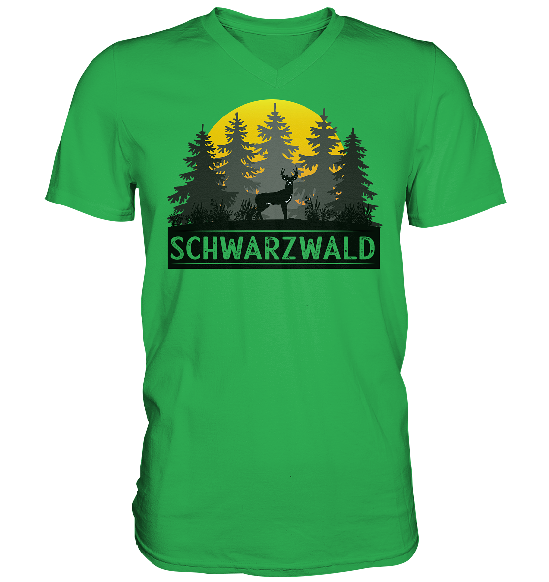 Schwarzwald Sonnenuntergang | Herren V-Neck Shirt
