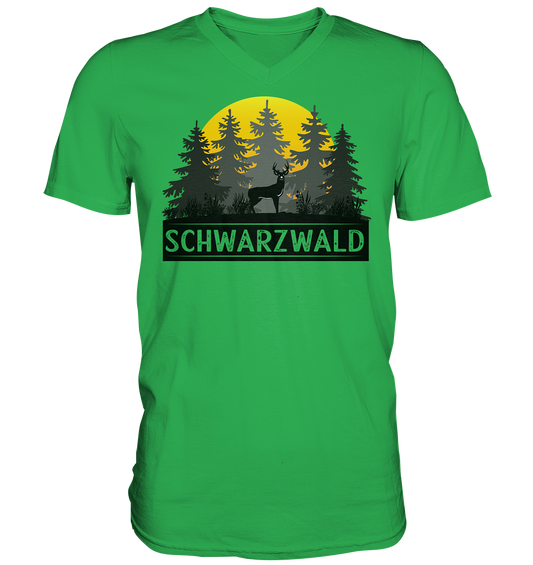 Schwarzwald Sonnenuntergang | Herren V-Neck Shirt
