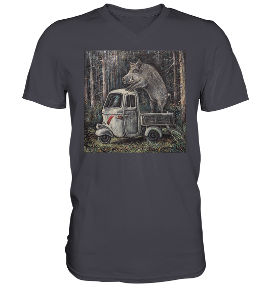 Apecinghiale | Herren V-Neck T-Shirt