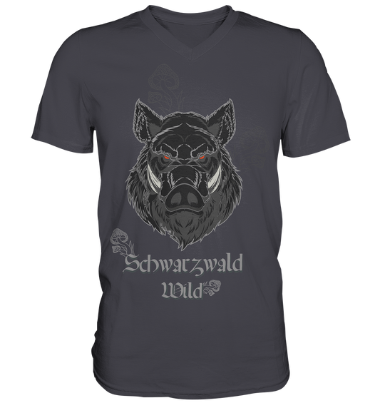 Schwarzwald Wild | V-Neck T-Shirt Gr. XL