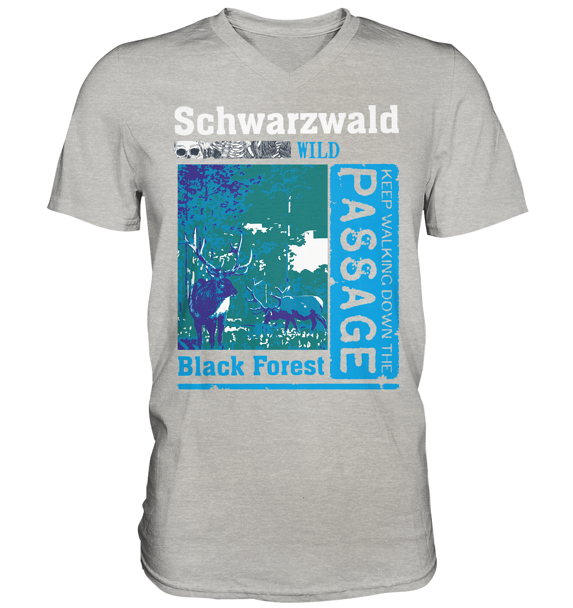 Schwarzwald Wild Passage | Herren V-Neck Shirt