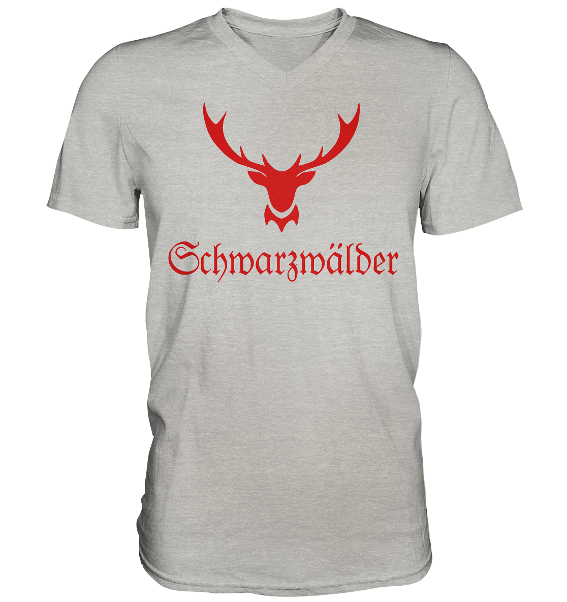 Schwarzwälder Hirschgeweih | Organic T-Shirt V-Neck