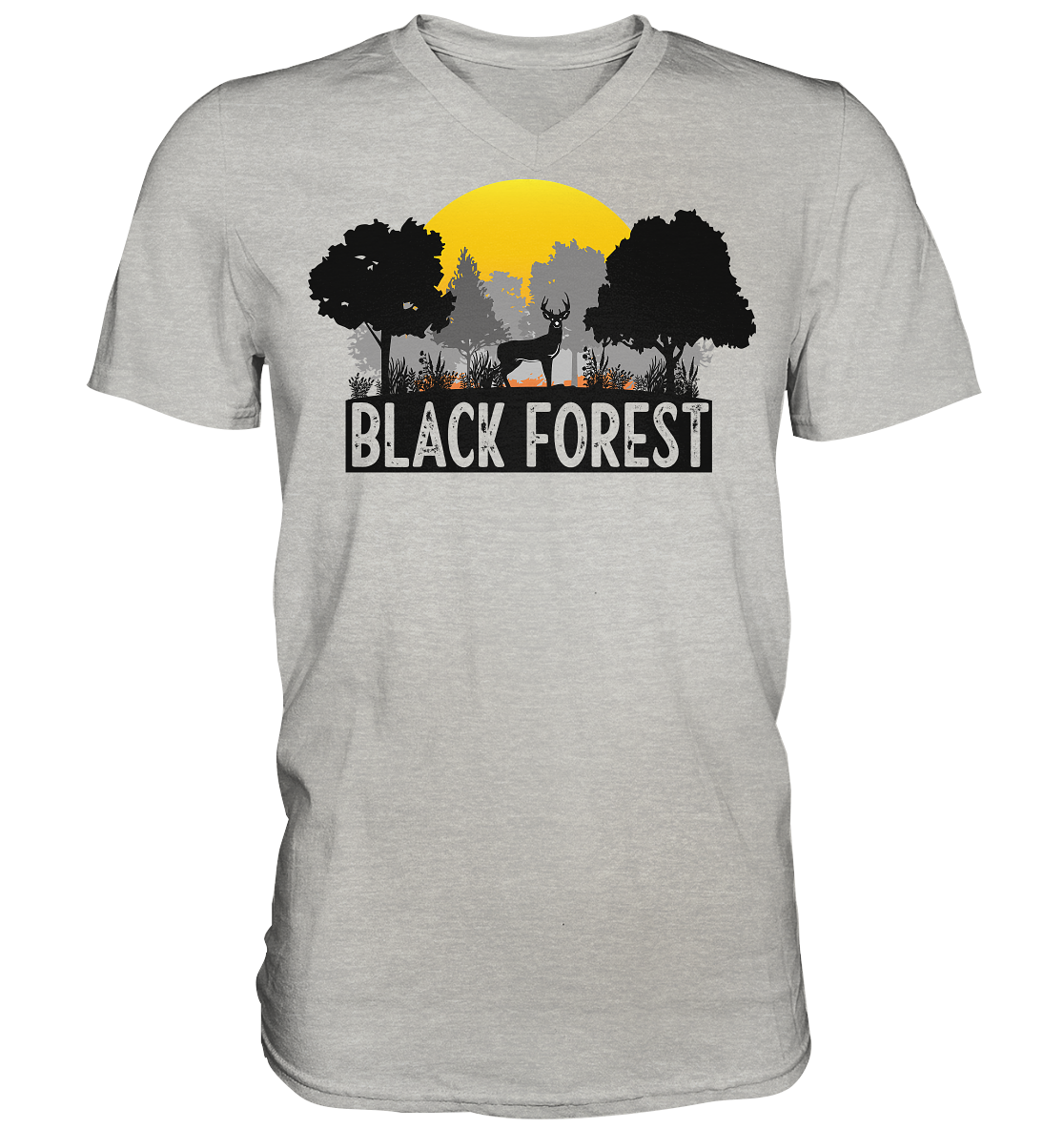 Black Forest Sonnenuntergang | Herren V-Neck Shirt