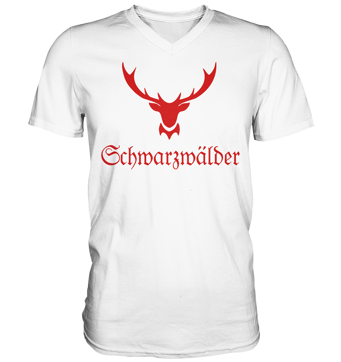 Schwarzwälder Hirschgeweih | Organic T-Shirt V-Neck