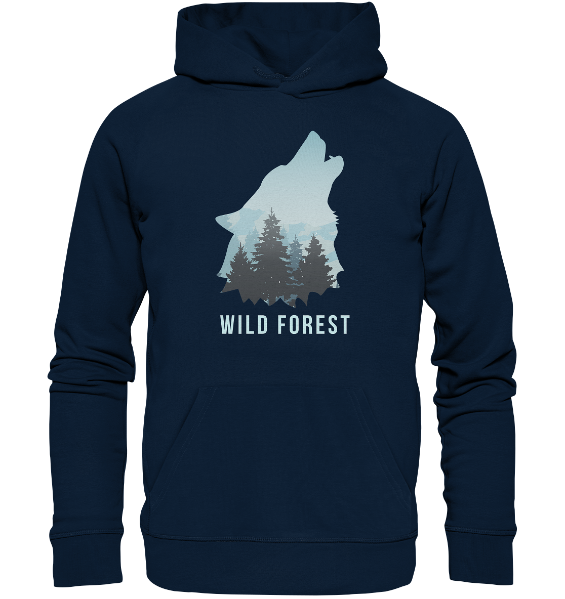 Wild Forest Wolf | Organic Hoodie
