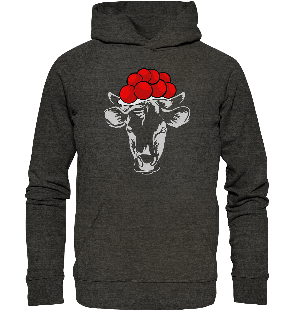 Kuh mit Bollenhut | Organic Hoodie