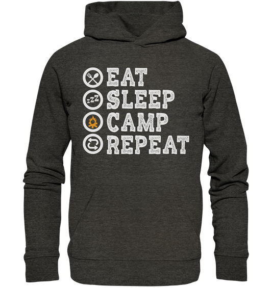 Eat Sleep Camp Repeat | Organic Hoodie