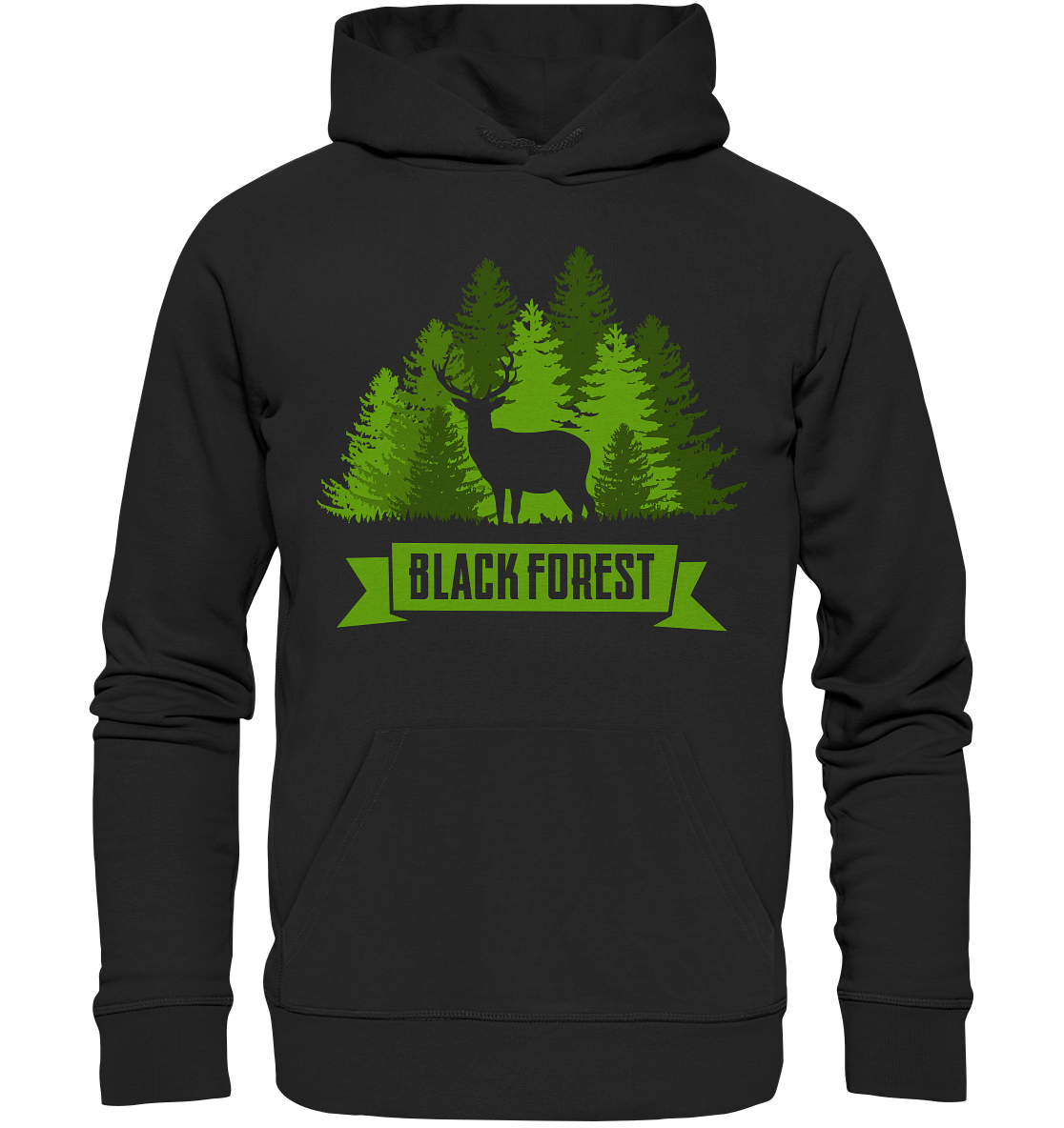 Black Forest Hirsch & Wald | Organic Hoodie