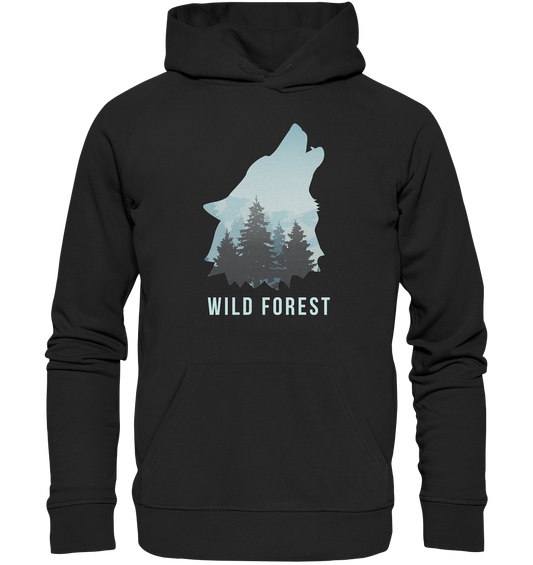 Wild Forest Wolf | Organic Hoodie