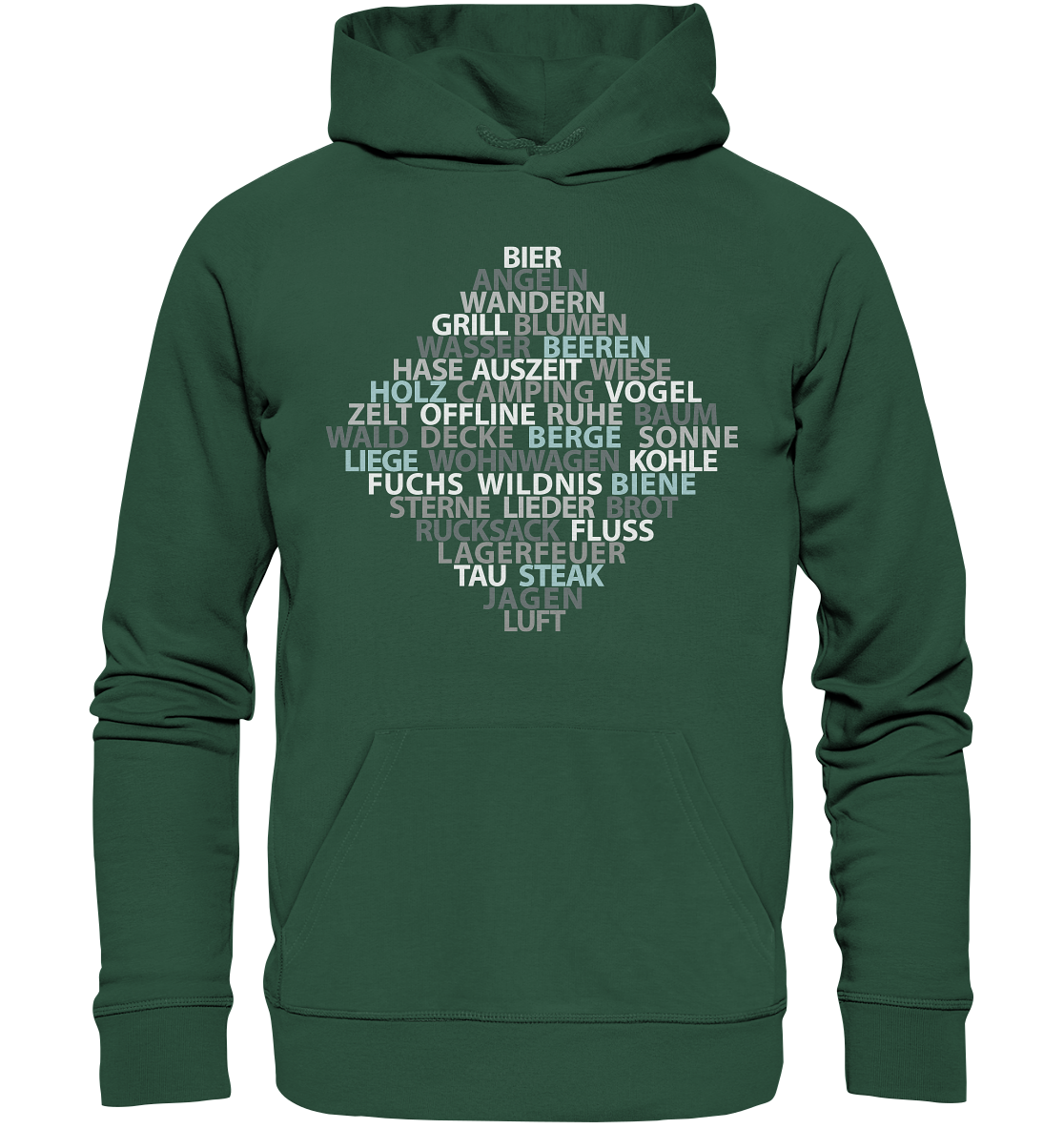 Wortsalat der Natur | Organic Hoodie