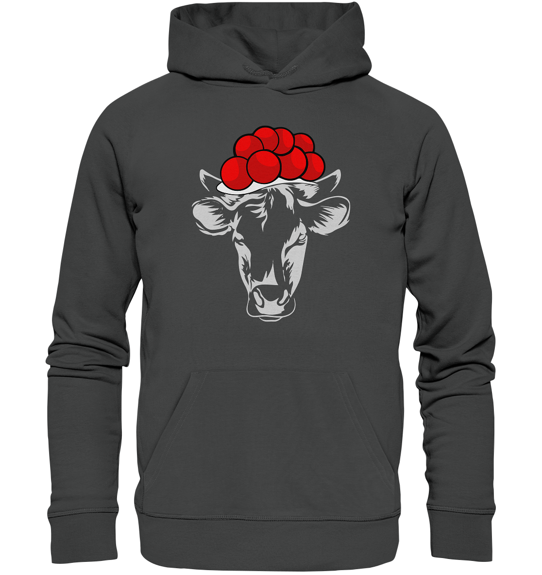 Kuh mit Bollenhut | Organic Hoodie