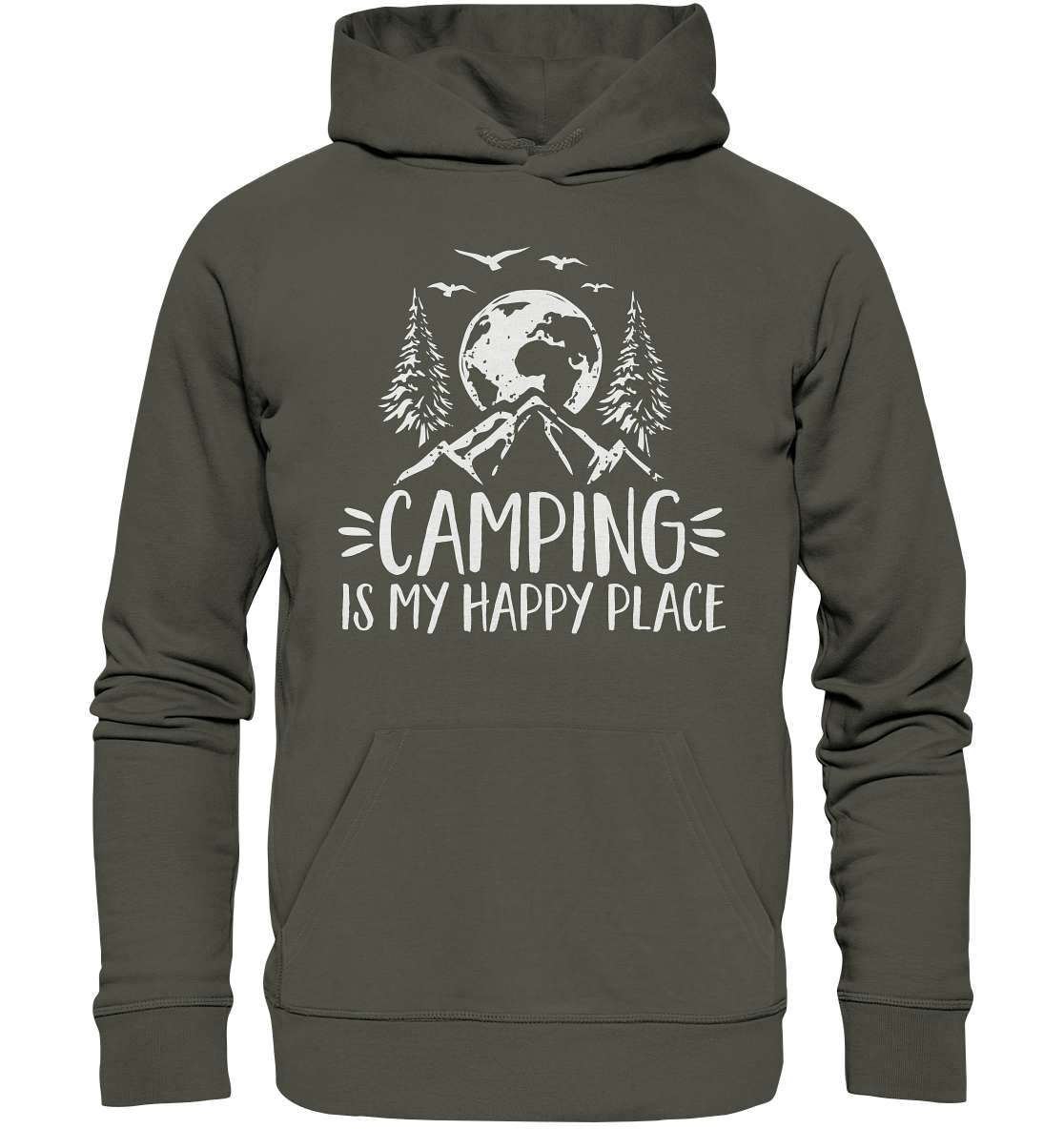 Camping Is My Happy Place | Organic Hoodie