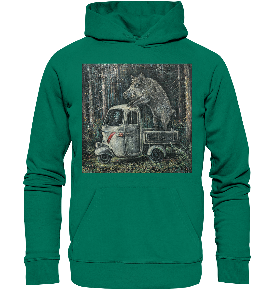 Ape Wildschwein "Apecinghiale" | Bio Premium Hoodie Organic