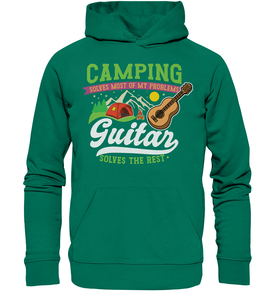 Camping & Guitar | Bio Hoodie Organic