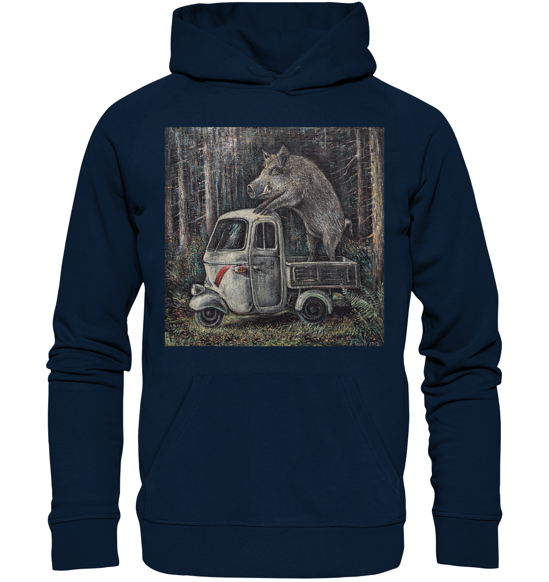 Ape Wildschwein "Apecinghiale" | Bio Premium Hoodie Organic