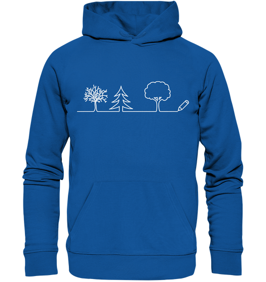 Bäume zeichnen | Bio Premium Hoodie Organic