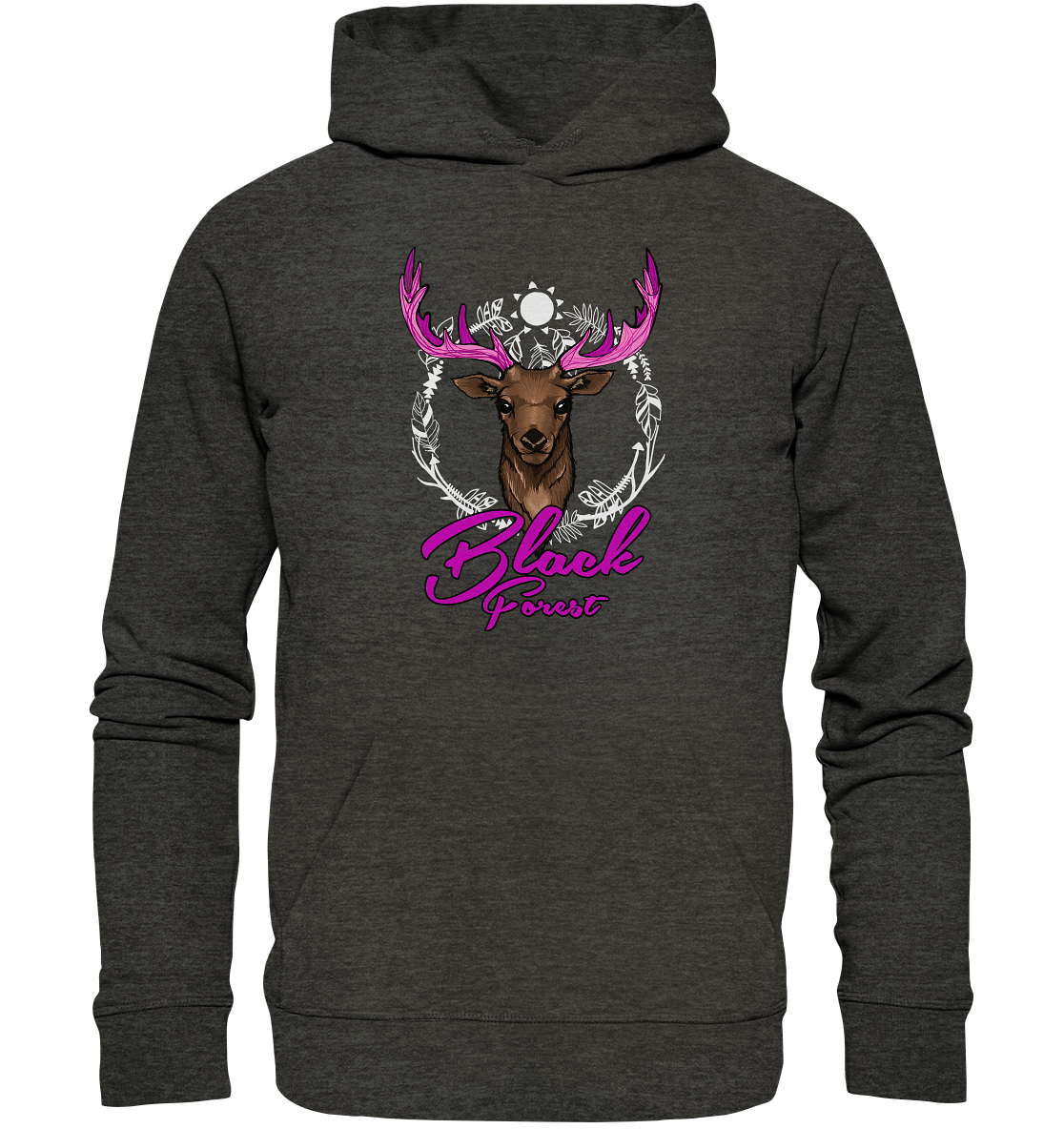 Black Forest Hirsch | Premium Organic Hoodie