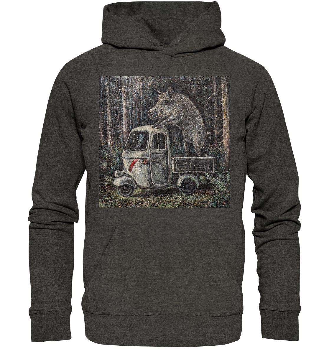 Ape Wildschwein "Apecinghiale" | Bio Premium Hoodie Organic