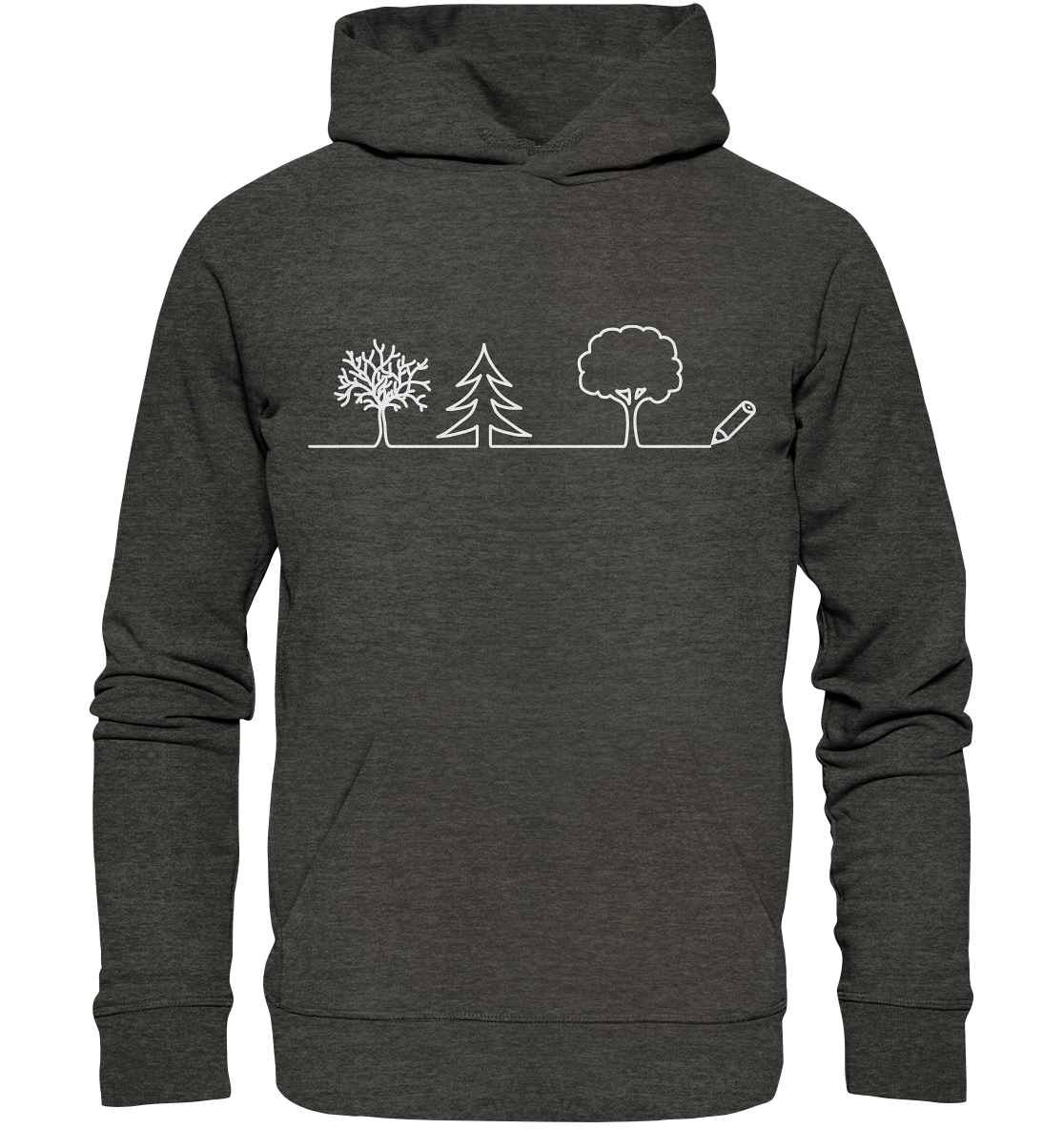 Bäume zeichnen | Bio Premium Hoodie Organic