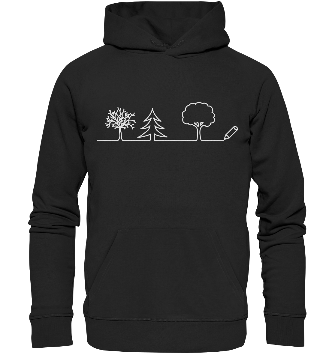 Bäume zeichnen | Bio Premium Hoodie Organic