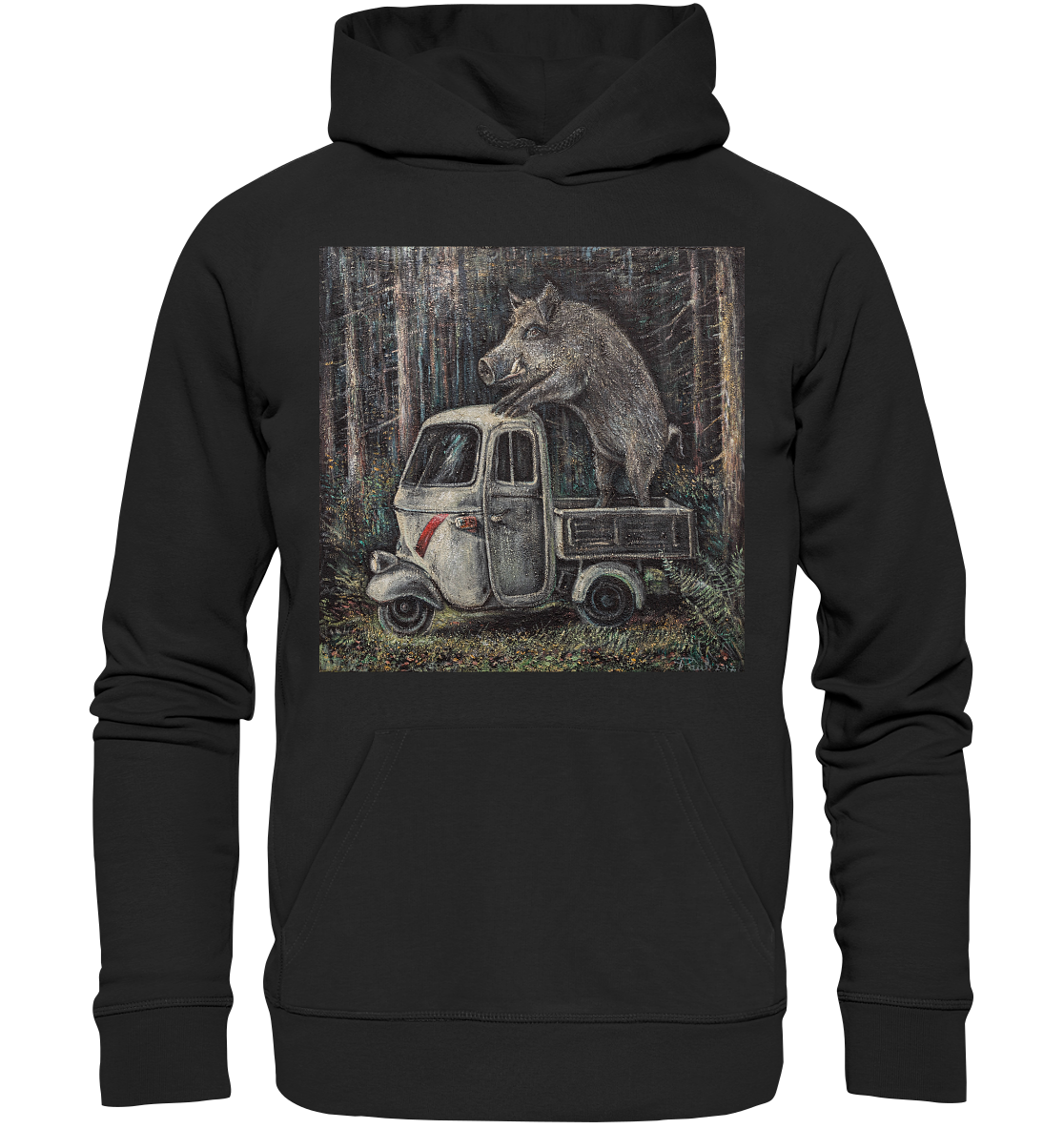 Ape Wildschwein "Apecinghiale" | Bio Premium Hoodie Organic