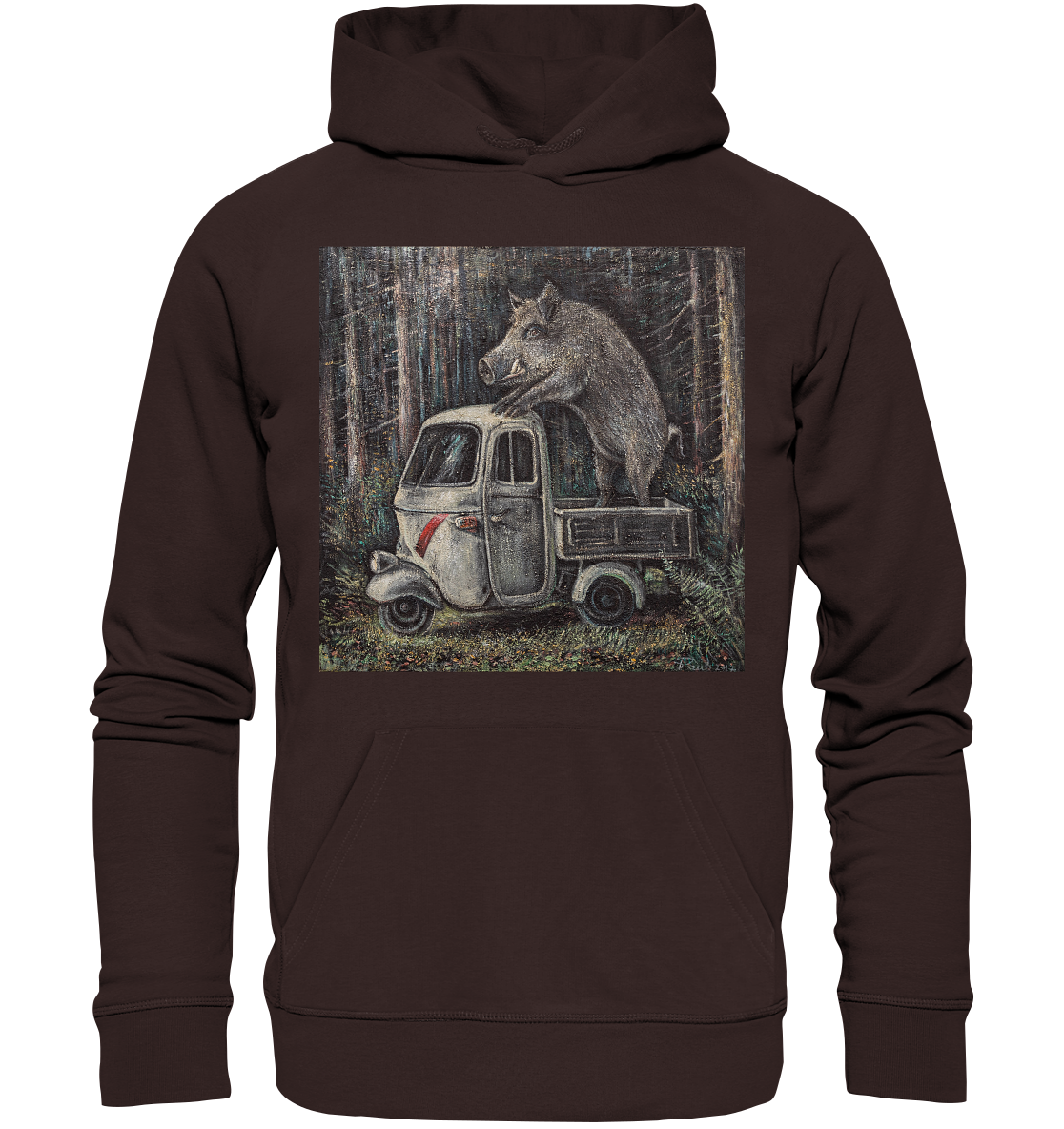 Ape Wildschwein "Apecinghiale" | Bio Premium Hoodie Organic