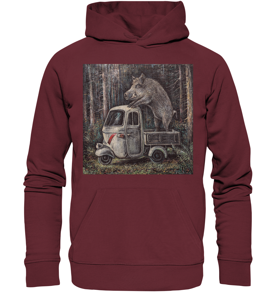 Ape Wildschwein "Apecinghiale" | Bio Premium Hoodie Organic