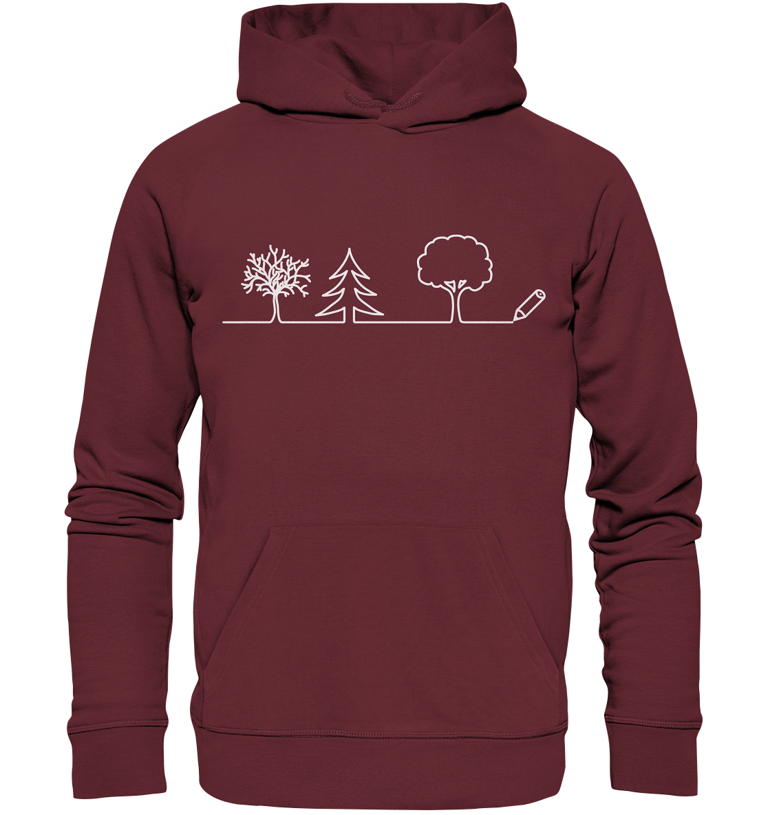 Bäume zeichnen | Bio Premium Hoodie Organic