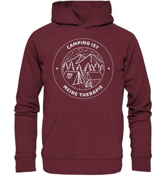 Camping ist meine Therapie | Bio Hoodie Organic