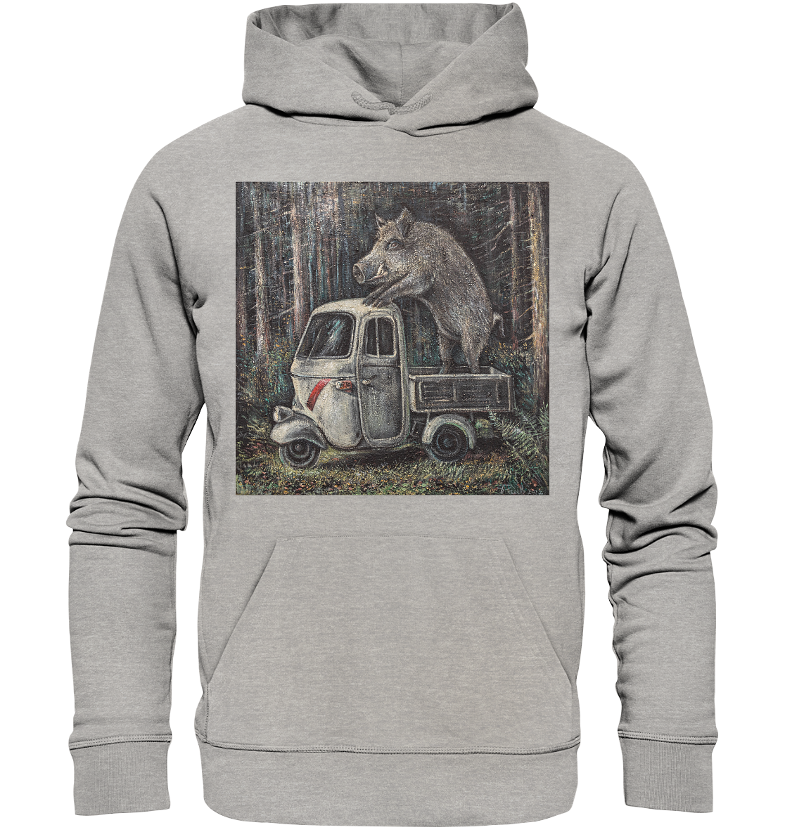 Ape Wildschwein "Apecinghiale" | Bio Premium Hoodie Organic