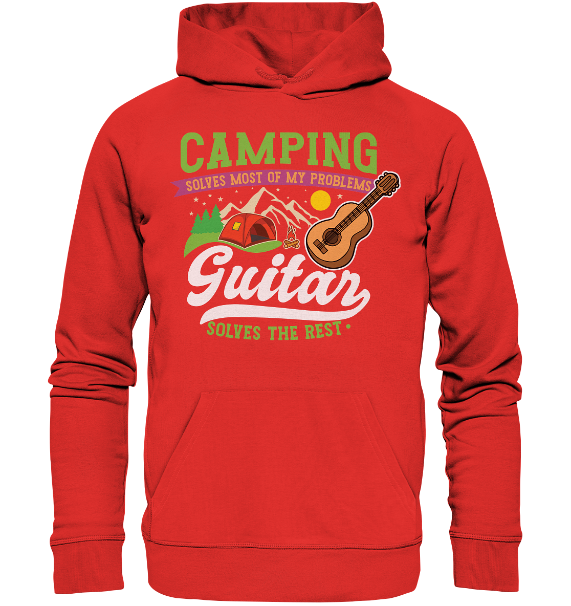 Camping & Guitar | Bio Hoodie Organic
