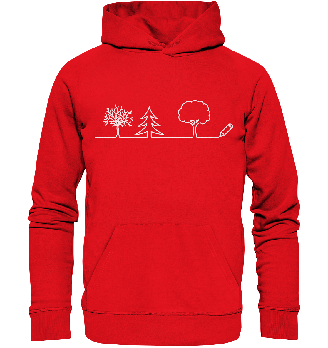 Bäume zeichnen | Bio Premium Hoodie Organic