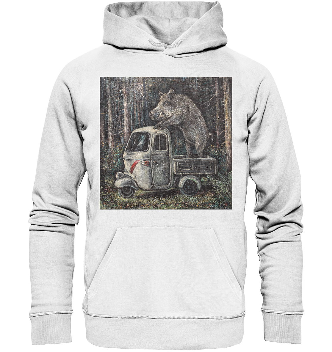 Ape Wildschwein "Apecinghiale" | Bio Premium Hoodie Organic