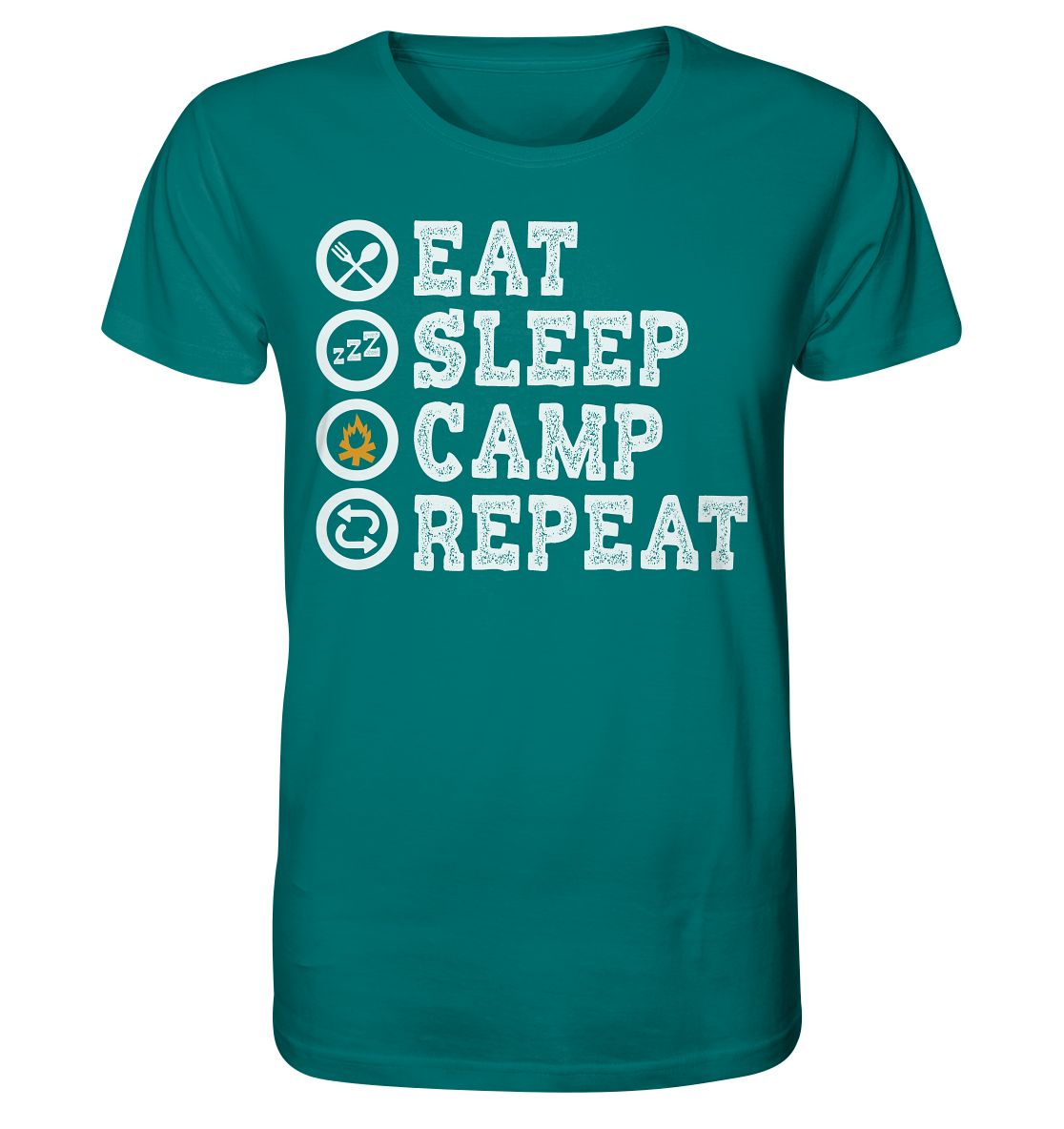 Eat Sleep Camp Repeat | - Organic Shirt