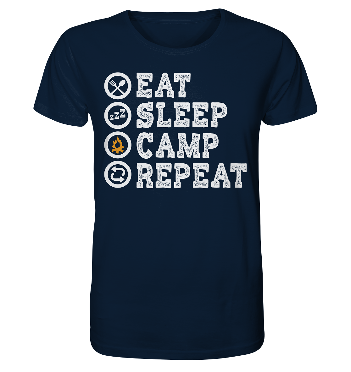 Eat Sleep Camp Repeat | - Organic Shirt