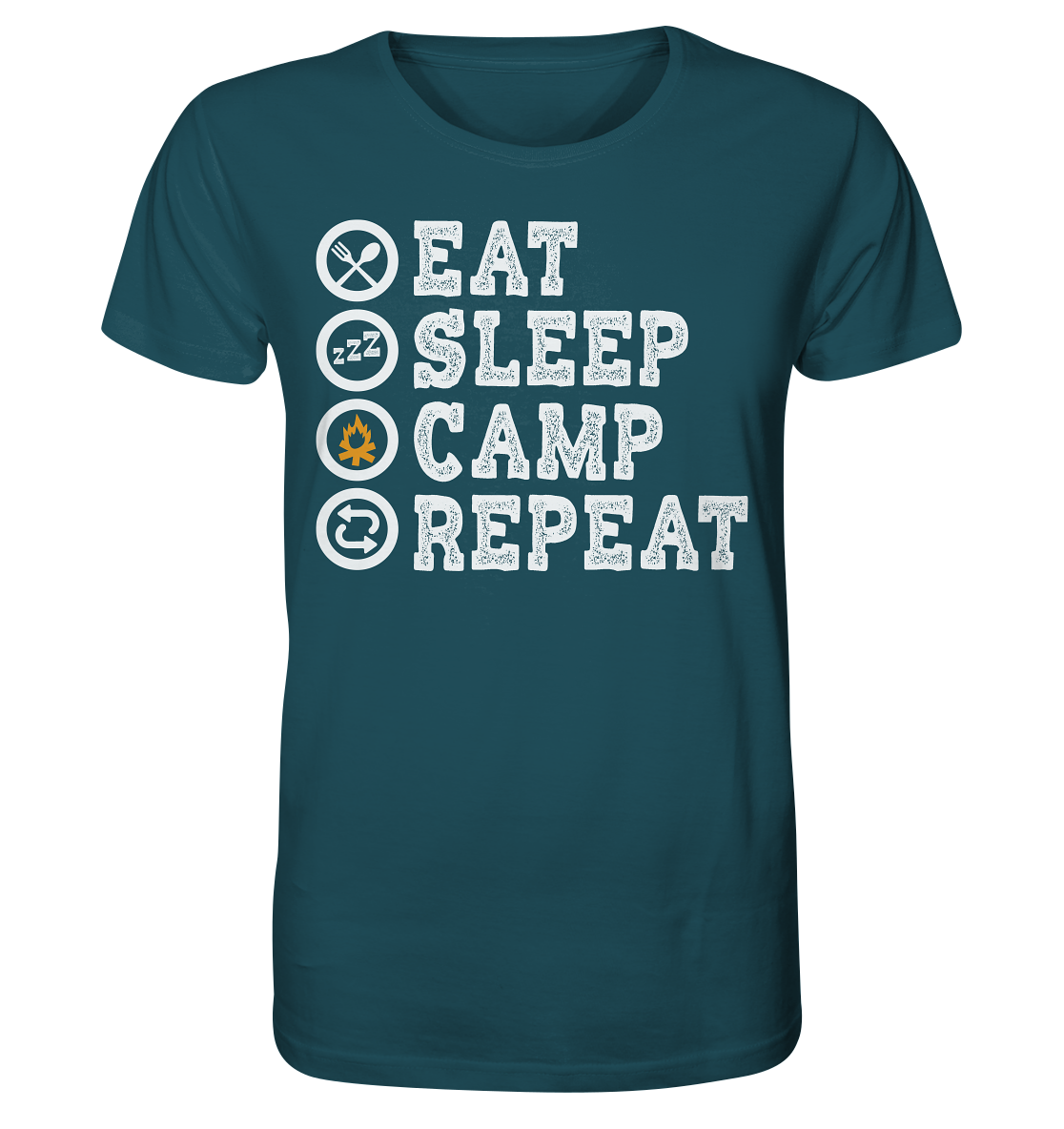 Eat Sleep Camp Repeat | - Organic Shirt