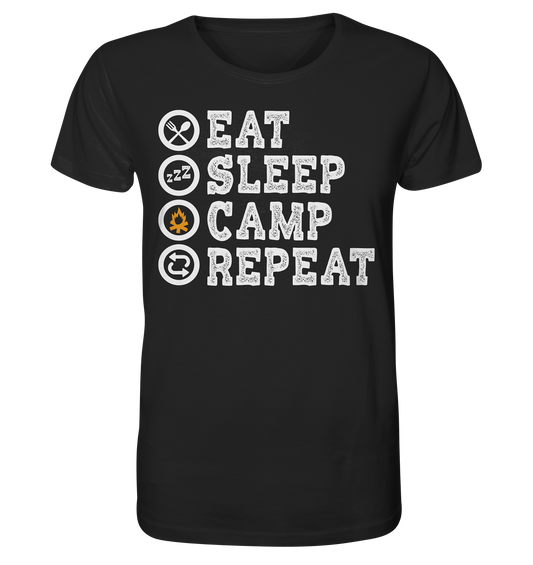 Eat Sleep Camp Repeat | - Organic Shirt
