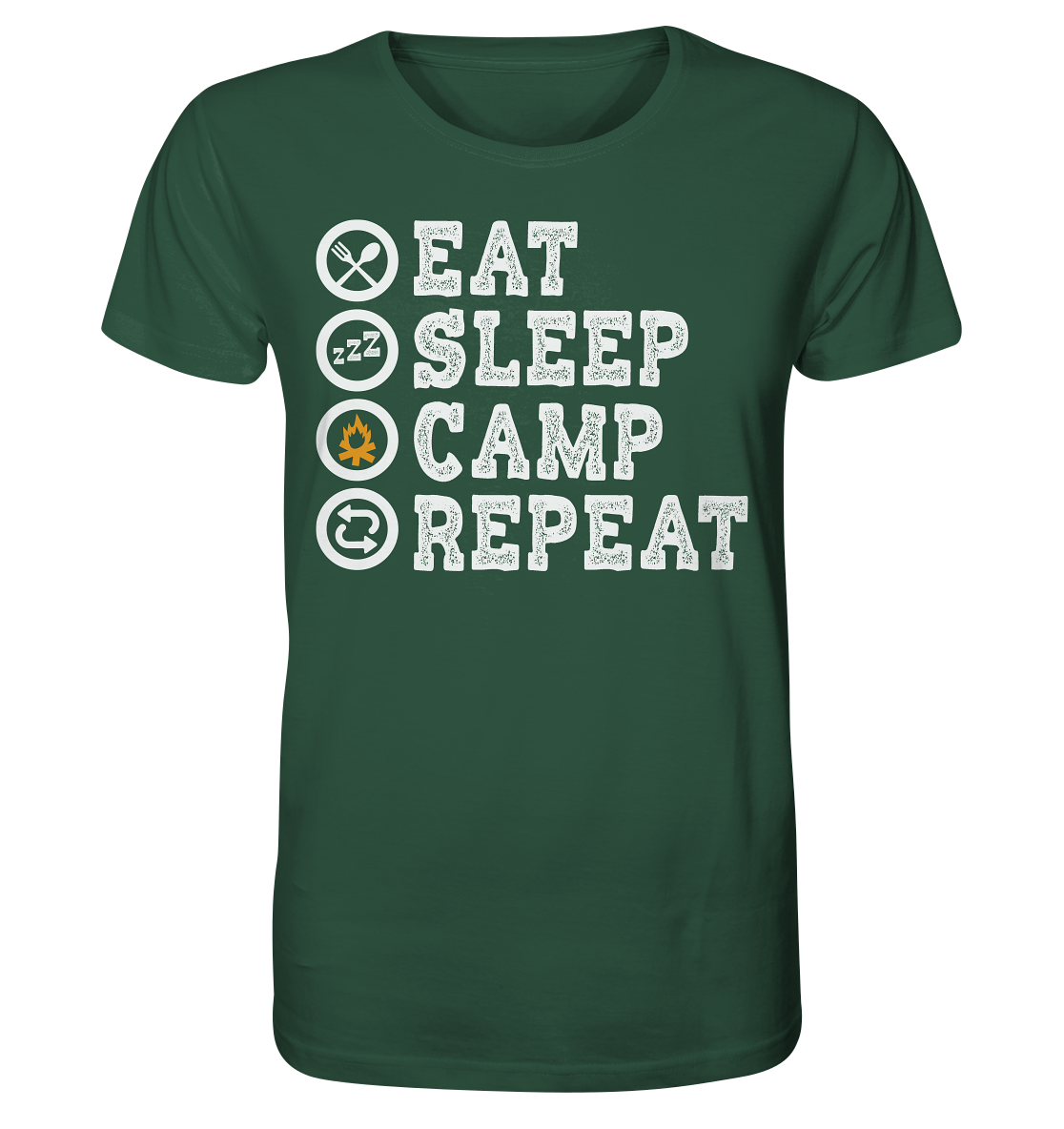Eat Sleep Camp Repeat | - Organic Shirt